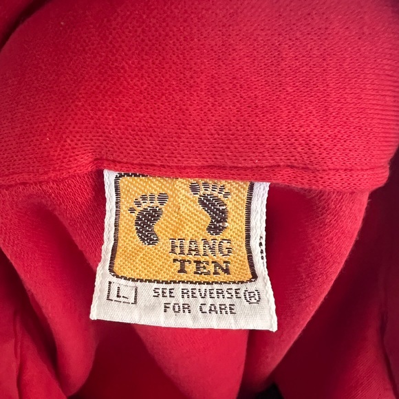 70's Hang Ten Red Polo - Size Large - Picture 9 of 9